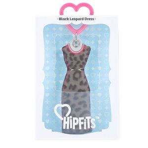 Black Leopard Dress Keychain Accessory